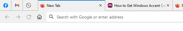 Firefox 92 with gray tab toolbar